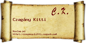 Czagány Kitti névjegykártya